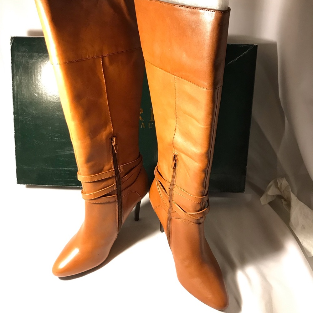 New Ralph Lauren tan boots.